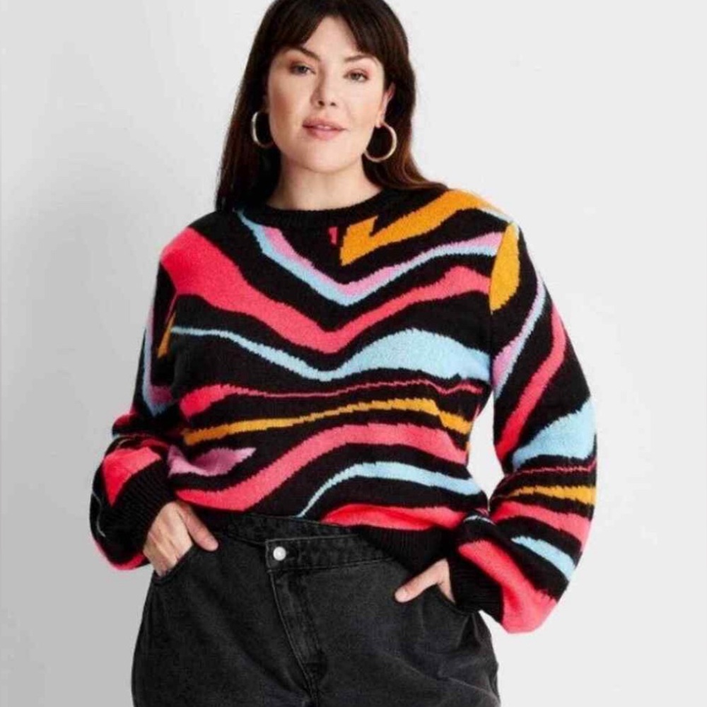 Kahlana Barfield Future Collective colorful abstract sweater - LIMITED EDITION